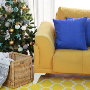 Juego de 2 fundas de almohada decorativas de sarga cepillada azul vaquero