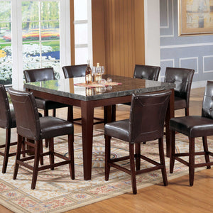 20" X 24" X 40" Espresso Poliuretano Silla con Altura de Mostrador (Juego-2)