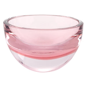 Cuenco de cristal rosa sin plomo, fabricado en Europa, soplado a boca, 6