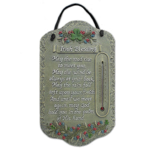 Decoración de pared de bienvenida de resina para interiores y exteriores con bendición irlandesa