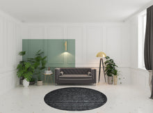 4' X 6' Black Wool Hand Woven Stain Resistant Area Rug