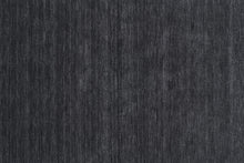 4' X 6' Black Wool Hand Woven Stain Resistant Area Rug