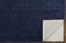 4' X 6' Black Wool Hand Woven Stain Resistant Area Rug