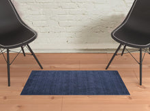 4' X 6' Black Wool Hand Woven Stain Resistant Area Rug