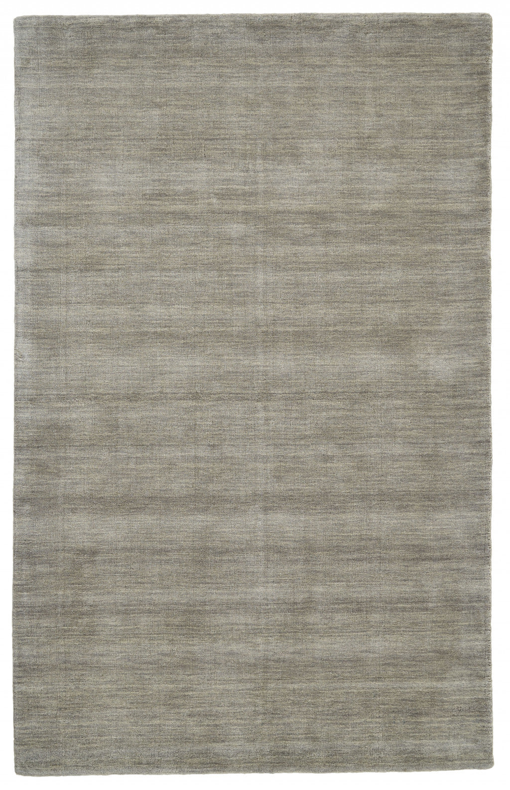 4' X 6' Black Wool Hand Woven Stain Resistant Area Rug