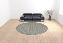 4' X 6' Black Wool Hand Woven Stain Resistant Area Rug