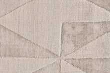 4' X 6' Taupe Geometric Hand Woven Area Rug