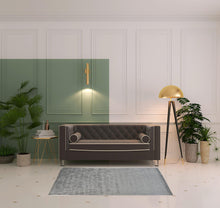 4' X 6' Taupe Geometric Hand Woven Area Rug