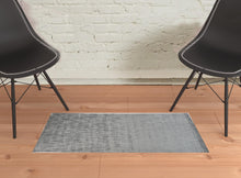 4' X 6' Taupe Geometric Hand Woven Area Rug