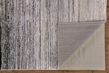 4' X 6' Black And Dark Gray Abstract Area Rug