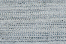 Green Blue And Tan Ombre Hand Woven Area Rug - 4' x 6'