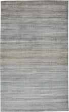 Green Blue And Tan Ombre Hand Woven Area Rug - 4' x 6'