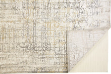 Green Blue And Tan Ombre Hand Woven Area Rug - 4' x 6'