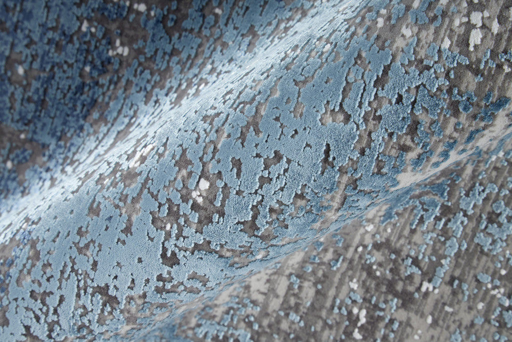 3' X 5' Taupe Ivory And Gold Abstract Power Loom Distressed Area Rug With Fringe