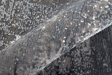 3' X 5' Taupe Ivory And Gold Abstract Power Loom Distressed Area Rug With Fringe