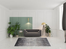 3' X 5' Taupe Ivory And Gold Abstract Power Loom Distressed Area Rug With Fringe