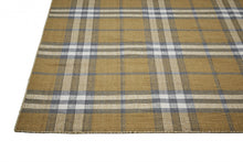 Blue Green And Black Abstract Hand Woven Stain Resistant Area Rug - 4' x 6'