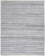 4' X 6' Ivory And Taupe Striped Hand Woven Stain Resistant Area Rug