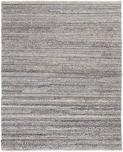 4' X 6' Ivory And Taupe Striped Hand Woven Stain Resistant Area Rug