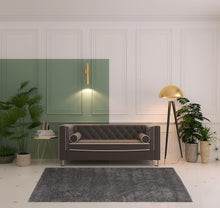 4' X 6' Ivory Shag Power Loom Stain Resistant Area Rug