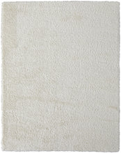 4' X 6' Ivory Shag Power Loom Stain Resistant Area Rug