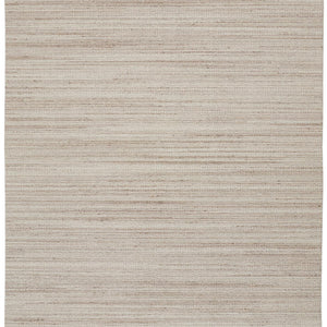 4' X 6' Ivory Wool Hand Woven Stain Resistant Area Rug