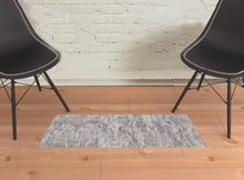 4' X 6' Tan Taupe And Gray Abstract Power Loom Distressed Stain Resistant Area Rug
