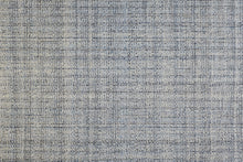 Gray Ivory And Blue Hand Woven Area Rug - 5' x 8'