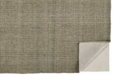 Gray Ivory And Blue Hand Woven Area Rug - 5' x 8'