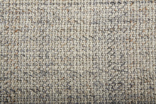 Gray Ivory And Blue Hand Woven Area Rug - 5' x 8'