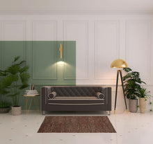 10' X 13' Gray Taupe And Black Wool Hand Woven Stain Resistant Area Rug