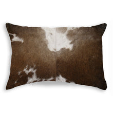 Chocolate And White Torino Kobe Cowhide Pillow 12