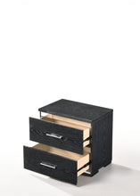 Black Wood Veneer Nightstand - 15