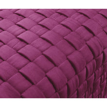 Fuchsia Woven Velvet And Gold Ottoman 17
