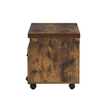 Weathered Oak File Cabinet 18.89