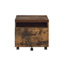 Weathered Oak File Cabinet 18.89