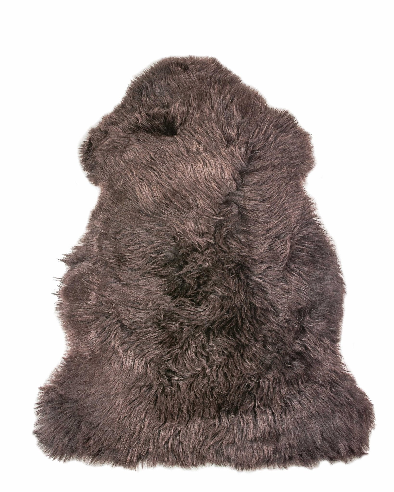 Chocolate New Zealand Natural Sheepskin Rug - 2' x 3'