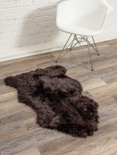Chocolate New Zealand Natural Sheepskin Rug - 2' x 3'