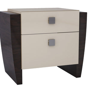 22" Refined Beige High Gloss Nightstand