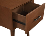 Brown Wood End Table With Drawer 27