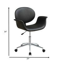 Black Pu Office Chair 27