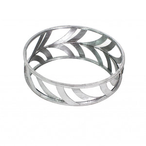 14 X 14 X 4 Silver Streamline Mirror  Tray