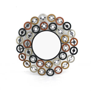 31 X 31 X 1 Multi-Color Modern Stylish Mirrored Metal  Wall Decor