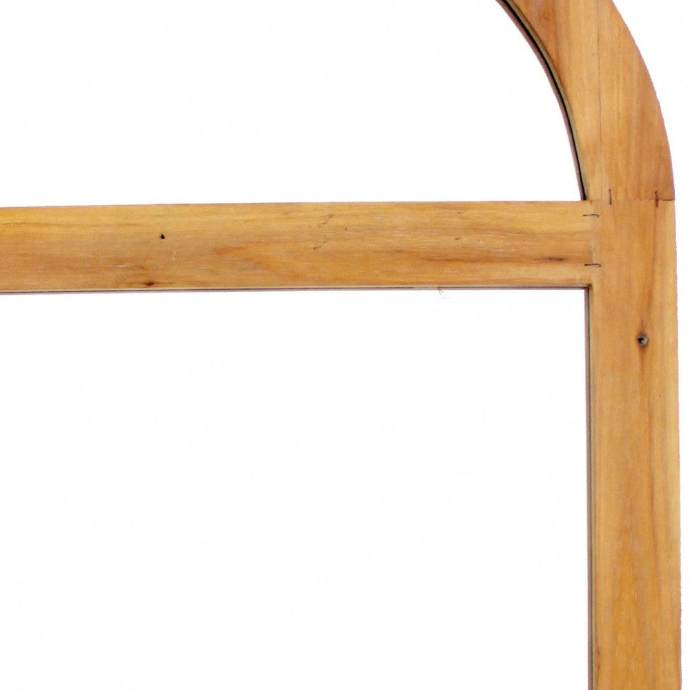 4.75 X 23.75 X 1.25 Brown Rustic With Minimalist Window Frame Dressing  Mirror