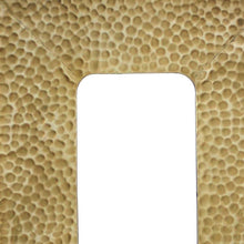 27.5 X 20 X 1.75 Gold Coastal Style Cobbly Cosmetic  Mirror