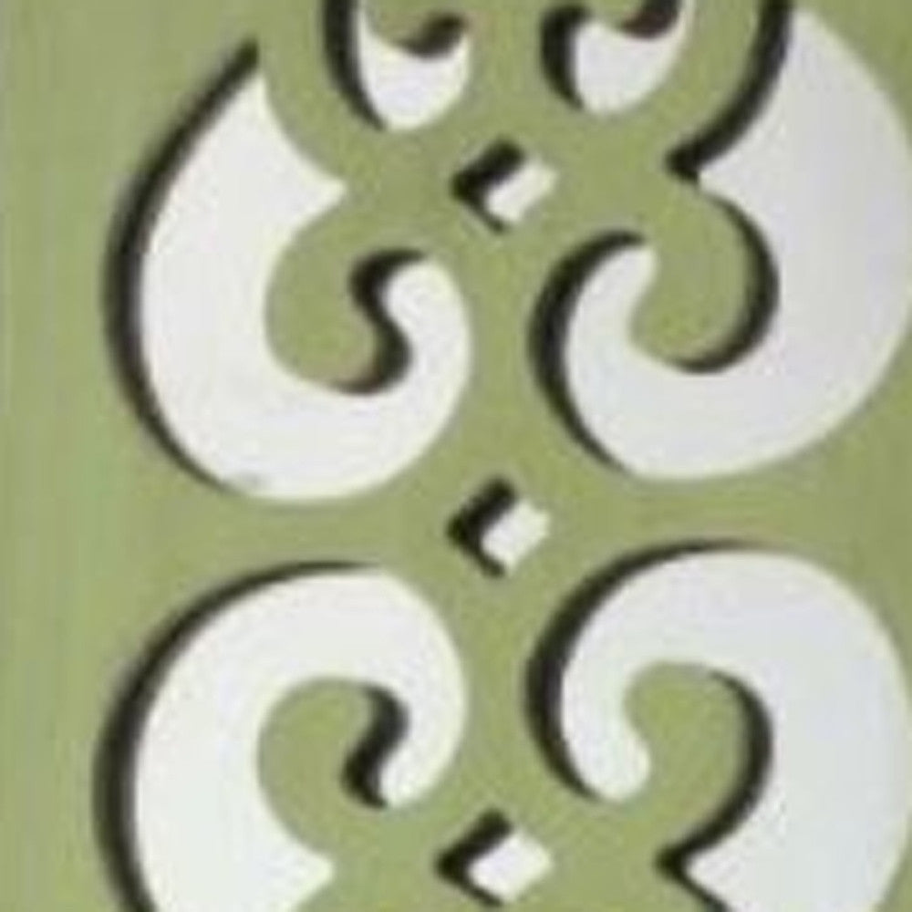 17" X 5" X 6" Verde, Madera, Espejo - Portavelas Sconce