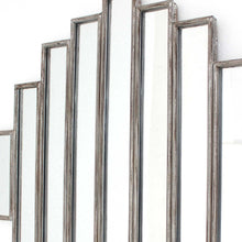 36 X 36 X 2 Silver Rustic Multi Mirrored Wall Sculpture