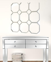 30.5 X 30.5 X 1 Silver Mirrored Metal - Wall Sculpture