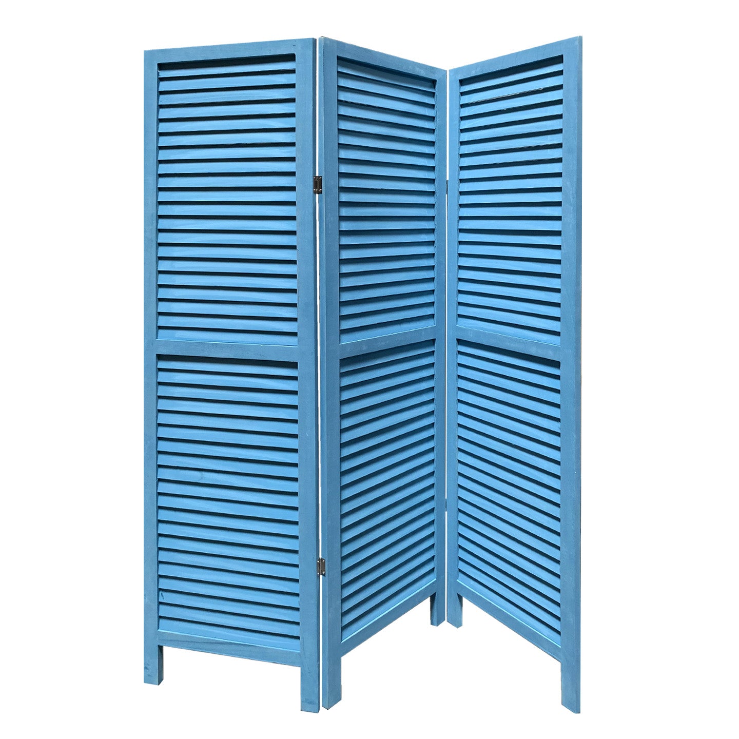 1 X 48 X 67 Black Wood Shutter - Screen