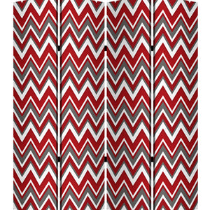 1" X 84" X 84" Mlti Color Wood Canvas  Screen